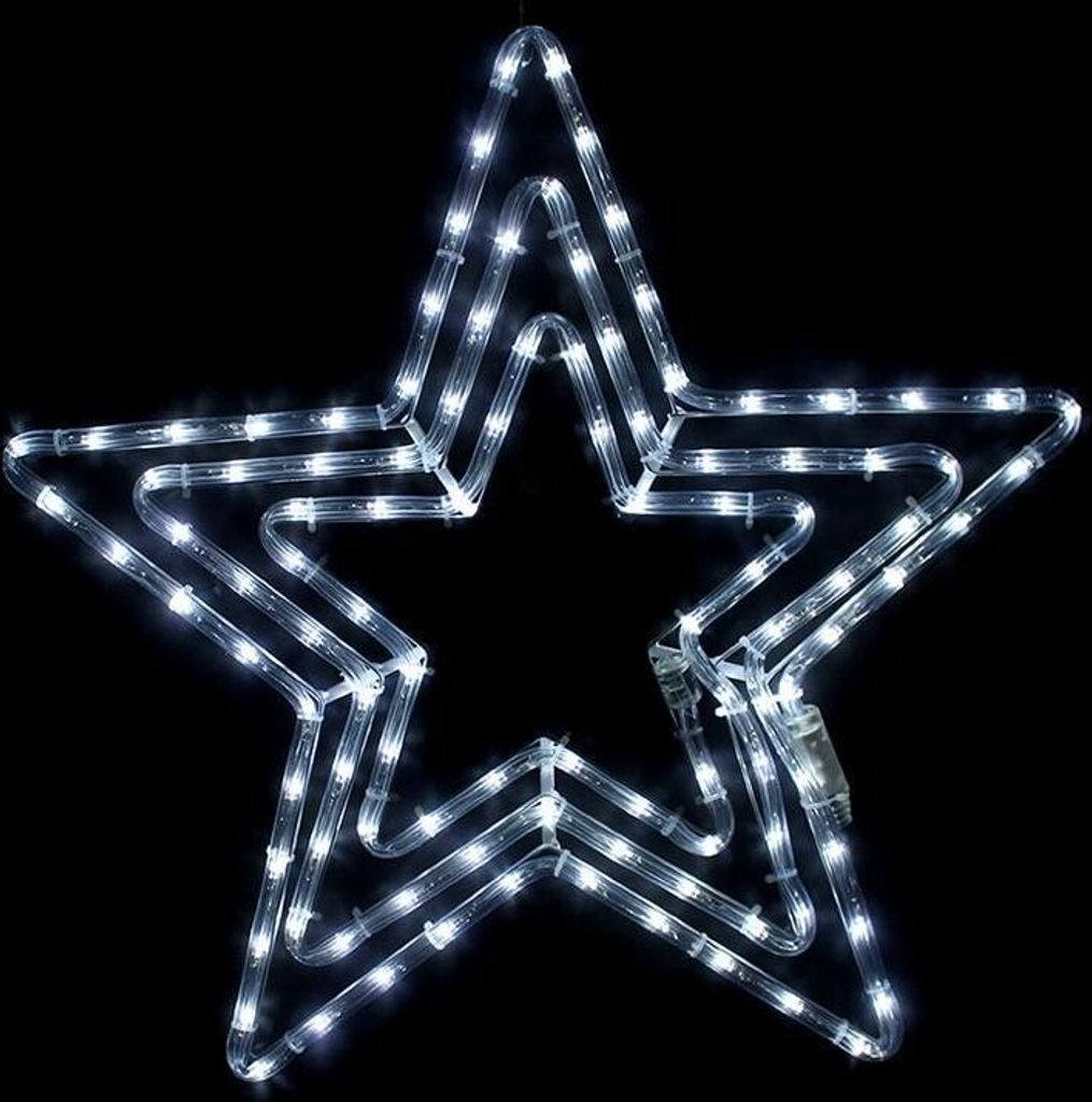 3LED-Weihnachtsstern fr Fenster 21W, kaltwei