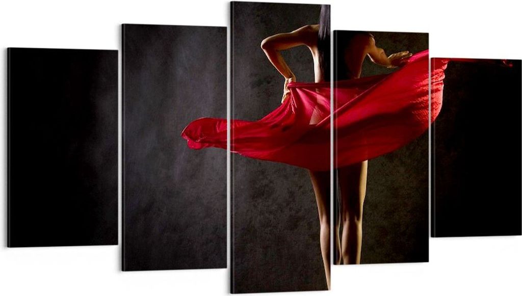 Bild auf Leinwand - Leinwandbild - Schönheit Körper Tänzer Mädchen - 160x85cm - Wand Bild - Wanddeko - Leinwanddruck - Bilder - Kunstdruck - Le...