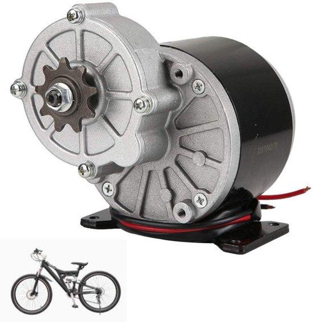 24V 350W Elektrische motor met reductie voor scooters - Productafbeelding 