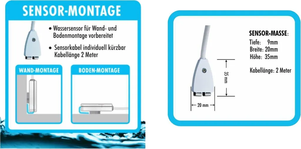 Protection inondation maison : Détecteur d'eau WiFi PROTECTOR WA 11