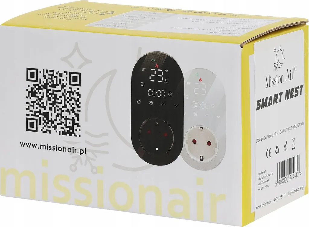 Régulateur de température programmable SMART NEST BLACK écran digital - 10