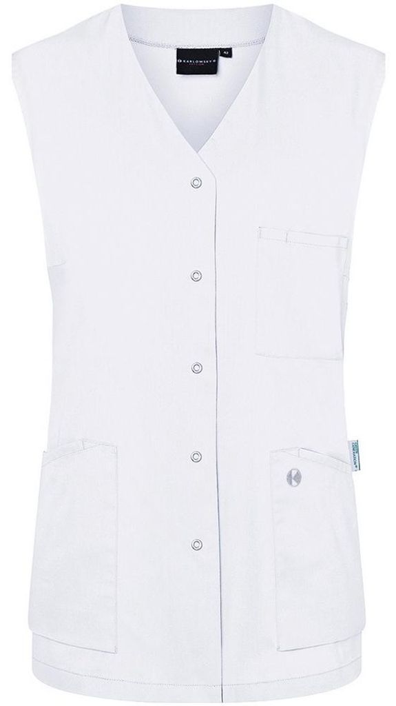 Karlowsky - "Essential" Arbeitsschürze für Damen Ärmellos FK3161 (40 DE) (Weiß)