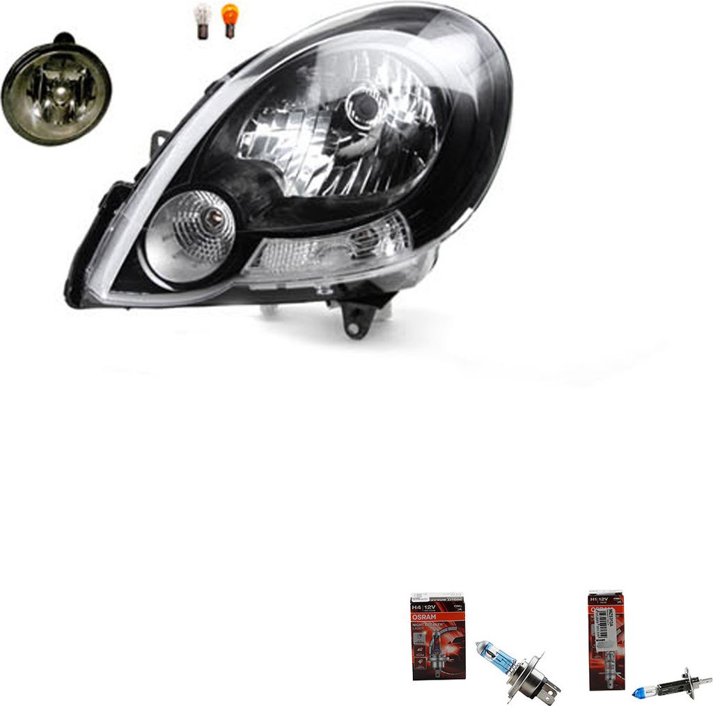 Johns, Scheinwerfer Osram Night Breaker Laser passend für Renault Kangoo FW0 KW0 08-13L 7701071596 260600590R 558130 7701045718 2615500Q03 4408447...
