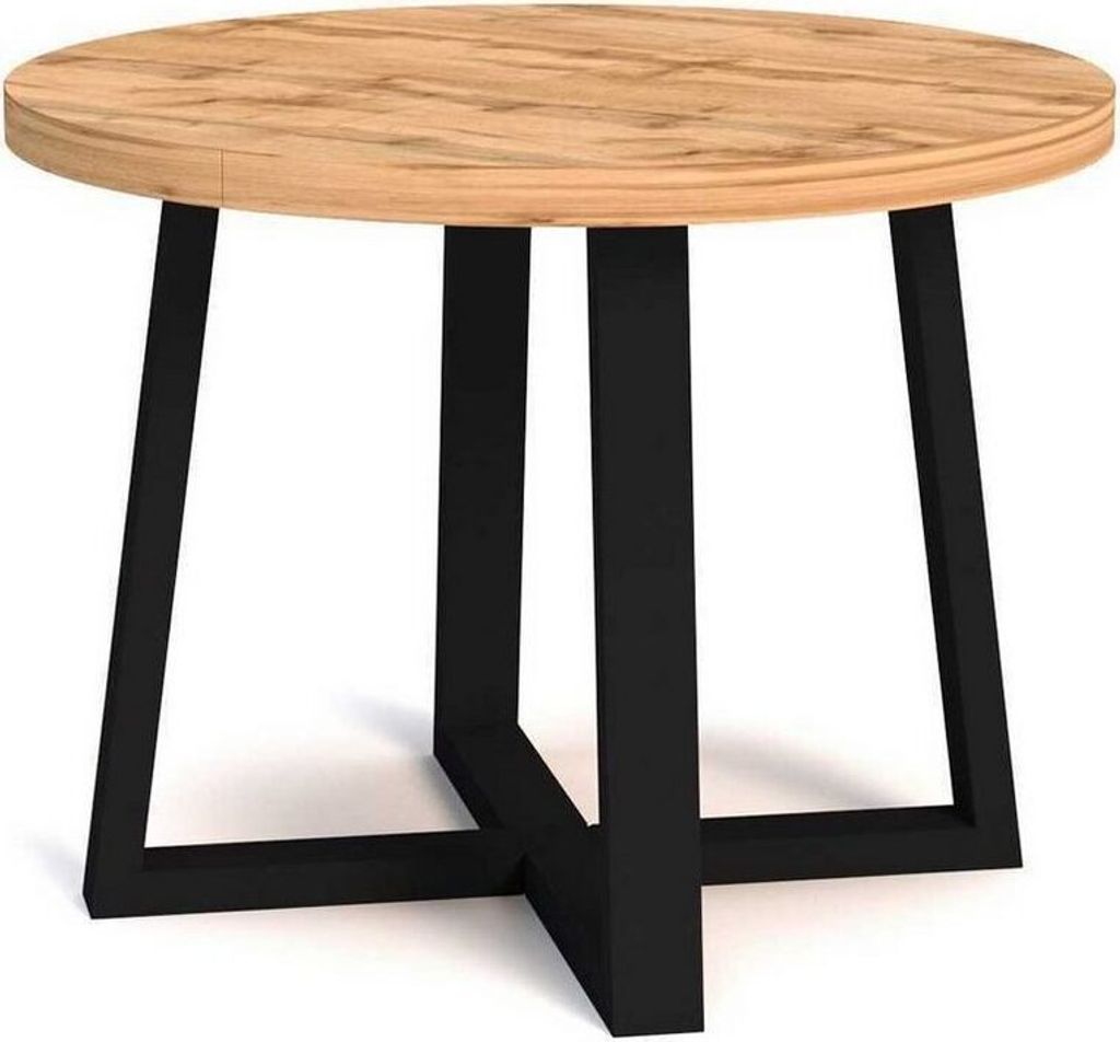 Esstisch Runder Holz Modern Stil Neu JVmoebel