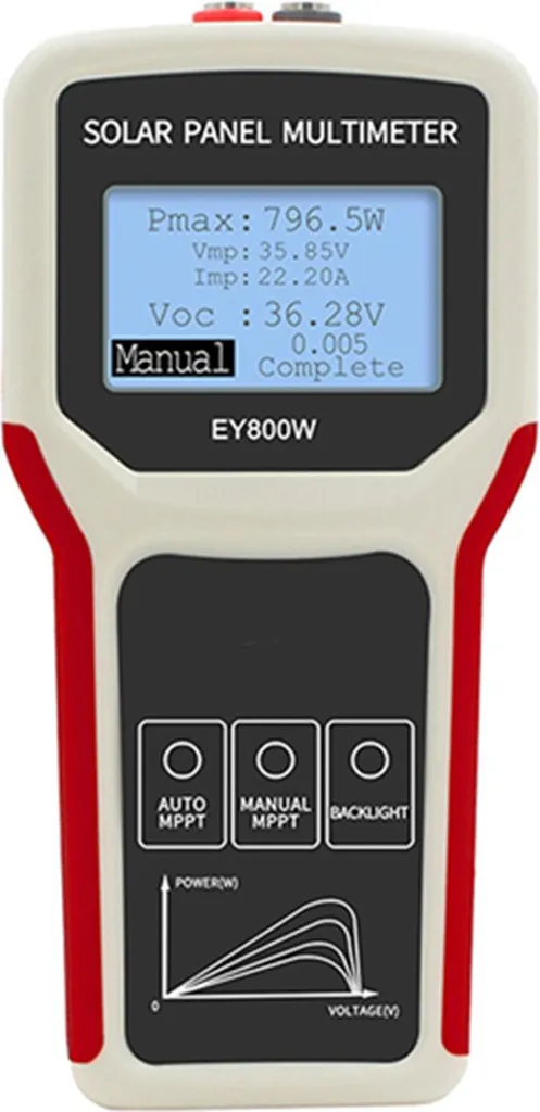 Mesureur de Puissance Solaire Portable EY800W avec Affichage LCD Digital