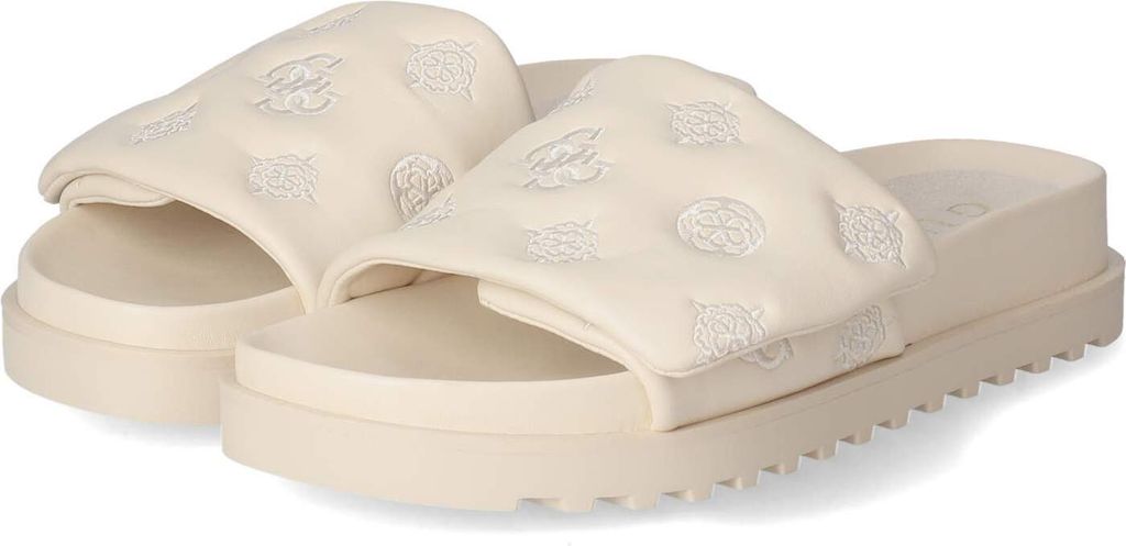 Guess Damen Pantoletten Beige Synthetik Größe: 37 Produktbild 