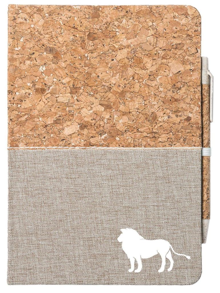 Huuraa Notizbuch A5 Löwe Silhouette 80 Blatt inkl. Produktbild 