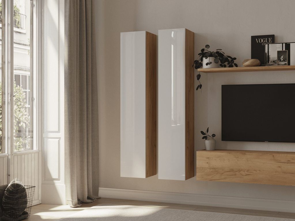 PLATAN ROOM Badezimmer Hängeschrank Badschrank 160 cm hoch Produktbild 5