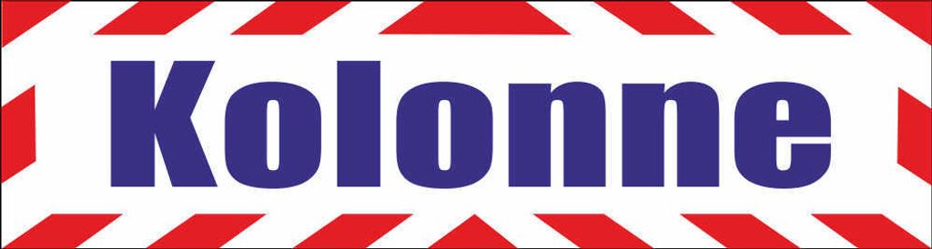 INDIGOS UG - Magnetschild "Kolonne BW Bundeswehr Kraftfahrer vom Dienst für KFZ Fahrzeuge" mit Rahmen 30 x 8 cm - Magnetfolie für Auto / LKW / Tr...