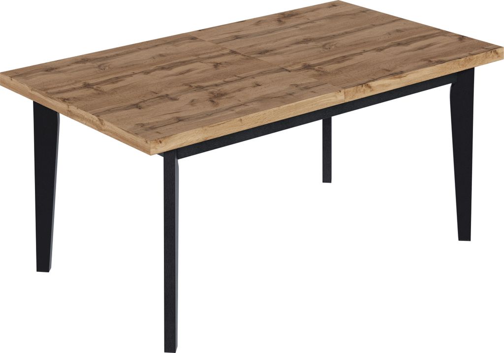 Furneo | Esstisch Ausziehbarer - 100x200/300 cm - Wotan Eiche - Skandinavisches Design – Stabil und stylish - für Küche und Esszimmer – Loft
