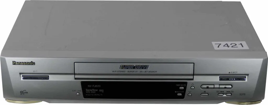 Magnétoscope VHS Panasonic NV-FJ620 Hi-Fi Stéréo avec télécommande d'origine