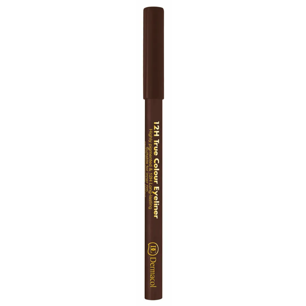 Crayon Yeux Marron Foncé Dermacol 12H True Colour - Eyeliner Waterproof