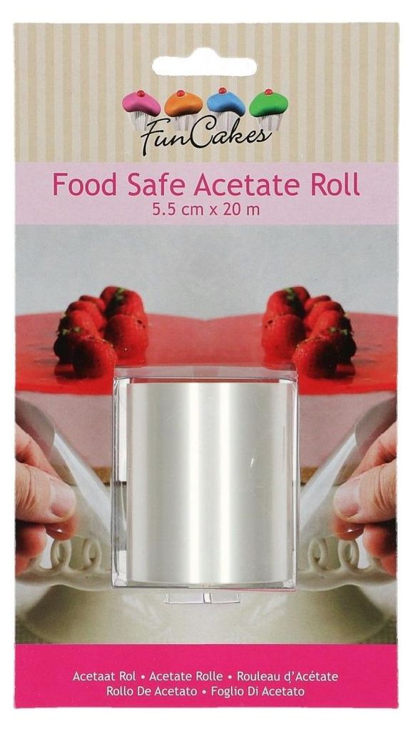 FunCakes Acetat-Rolle, Tortenrandfolie 20m x 5,5cm Produktbild 