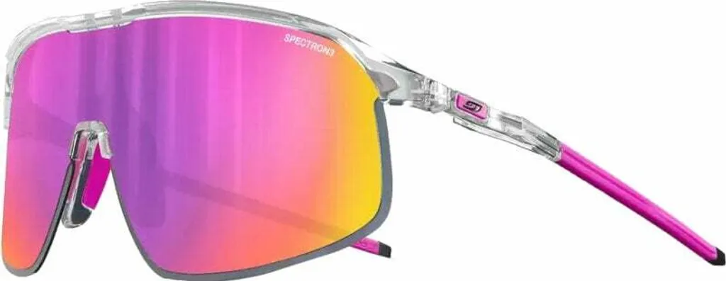 Lunettes de cyclisme Julbo Density Crystal Pink avec verre miroir rose