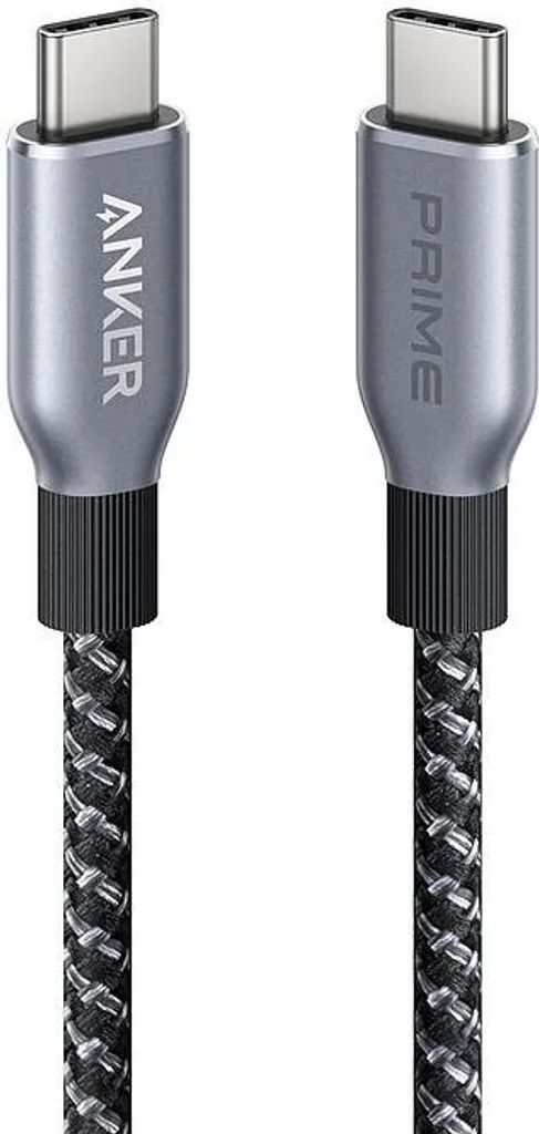 Câble USB-C 240W Anker Prime robuste en nylon tressé écologique gris