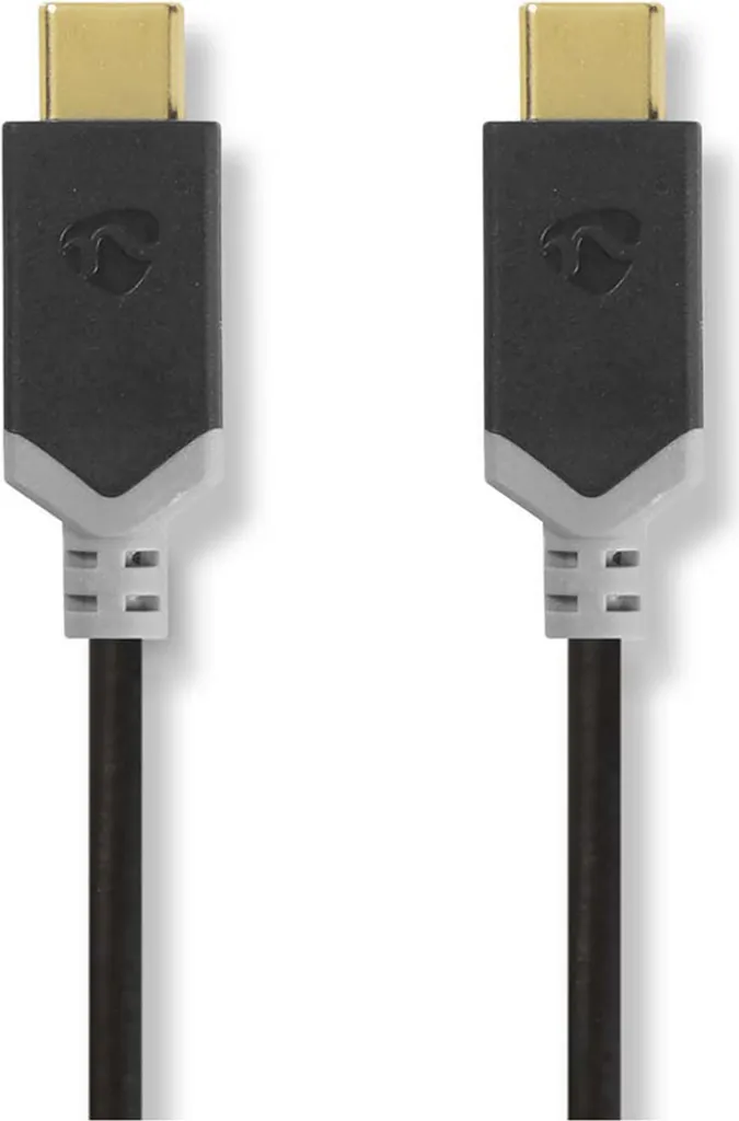 Cavo USB - USB 3.2 Gen 2 - USB-C Maschio - USB-C Maschio - 100 W - 4K@60Hz - 10 Gbps - Placcato oro - 1.00 m - Tondo - Intrecciato/Nylon - Alluminio - Confezione con finestra