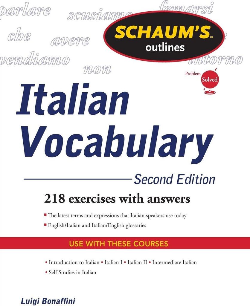 Schaum's Outline of Italian Vocabulary, Second Edition