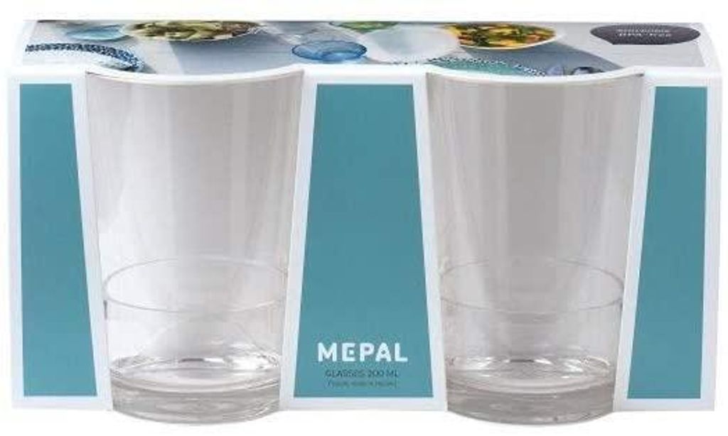 Mepal set glas flow 200 ml 2 stück Gläser 106081253100 Produktbild 