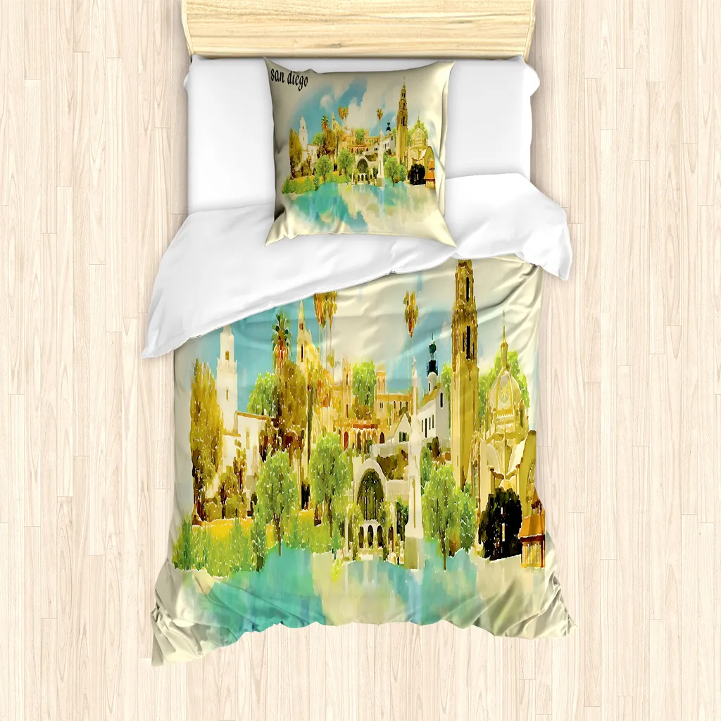 Set Letto Singolo ABAKUHAUS San Diego 135x200: Antiacaro e Traspirante