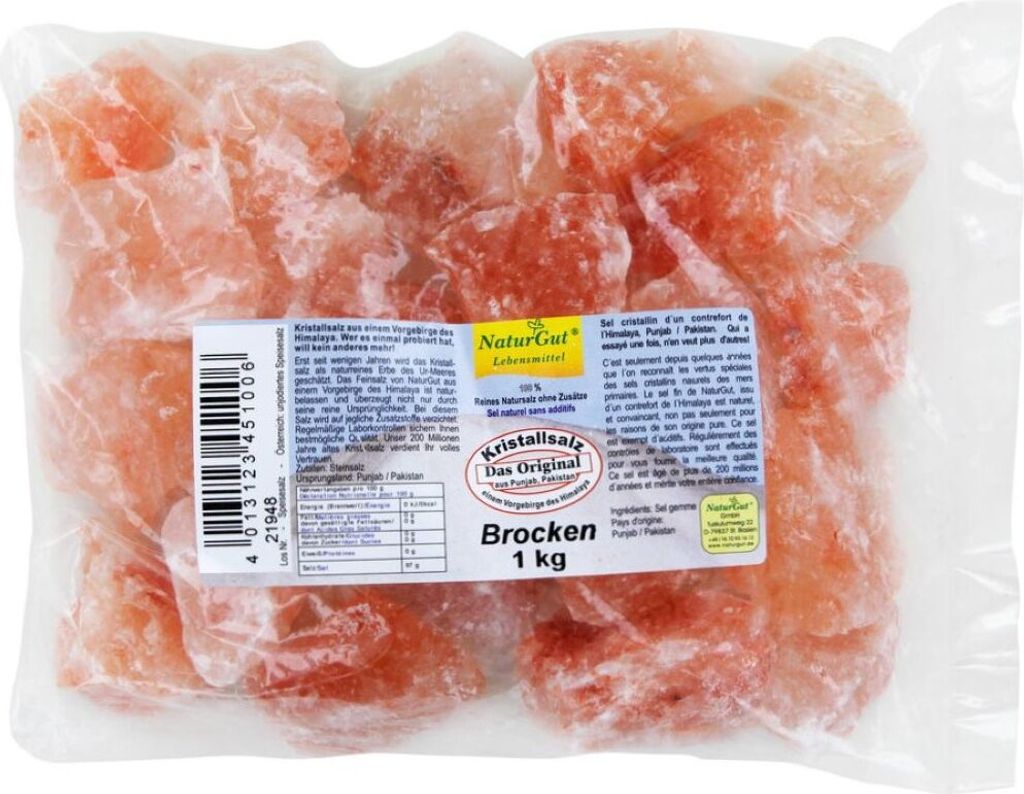 Kristallsalz - Brocken Vorgebirge des  1kg Produktbild 