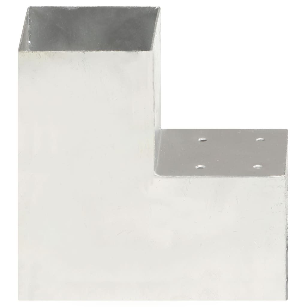 Connettore per Pali a Forma di L in Metallo Zincato 101x101 Immagine del prodotto 