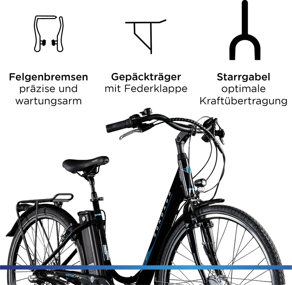 Zündapp Green 2.7 E Bike Damenfahrrad 28 Zoll 150 - 175 cm Produktbild 4