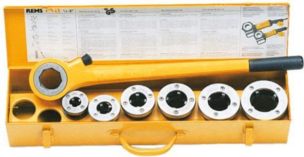 Rems Hand-Gewindeschneidkluppe EVA SET R 3/8-1/2-3/4-1-1 Produktbild 