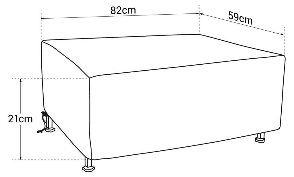 Bâche de protection plancha taille L imperméable avec cordon serrage
