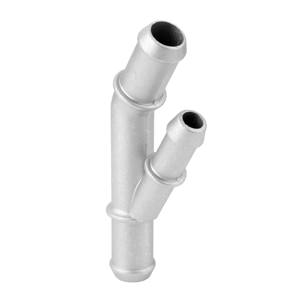1J0121087E, Adattatore tubo refrigerante, Flangia a Y per refrigerante, Flangia a Y in alluminio, Flangia a Y in alluminio fuso, Flangia a Y per refrigerante