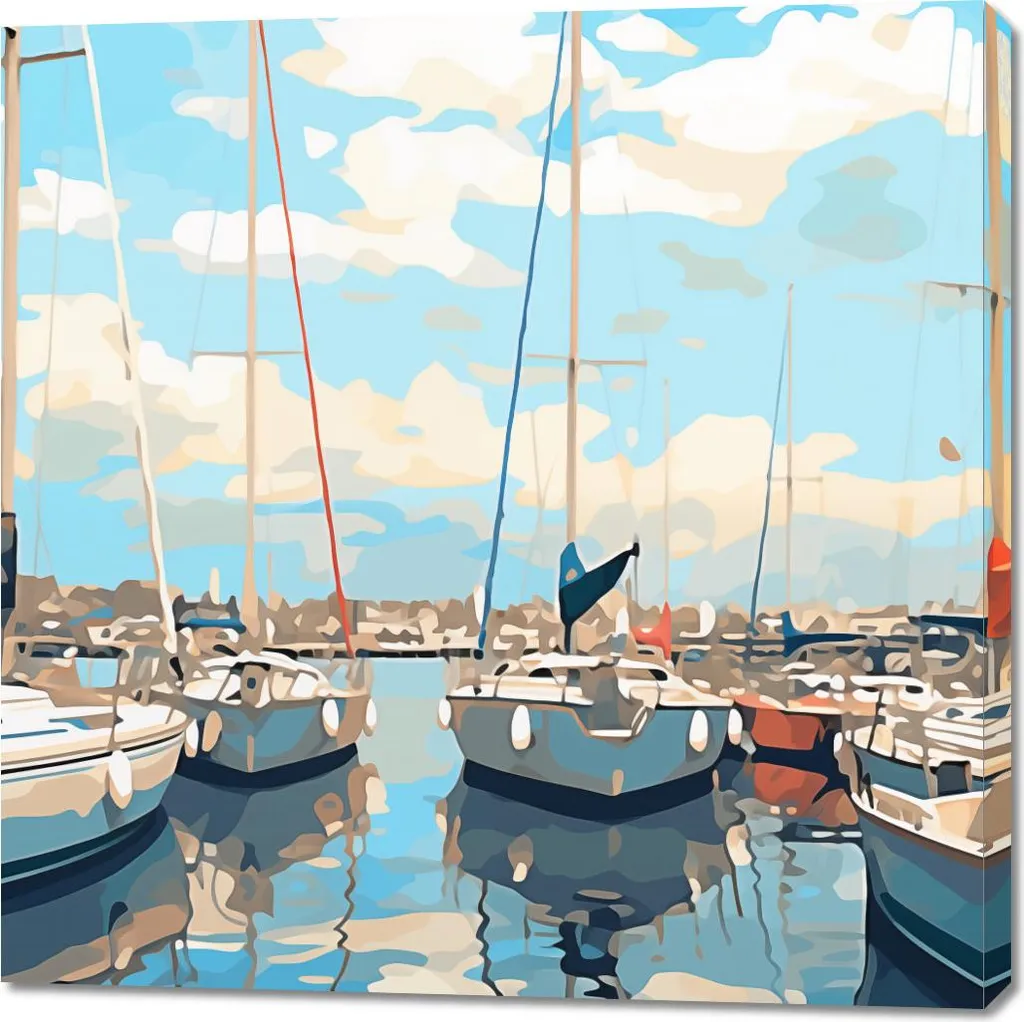 Wall Art Moderna Marina Cubista 100x100 cm - Collezioni 2026