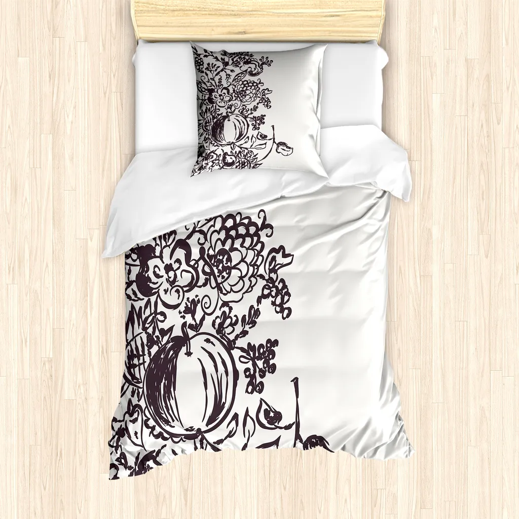 Set Copripiumino Botanico ABAKUHAUS 135x200 cm - Stile Frutta e Natura