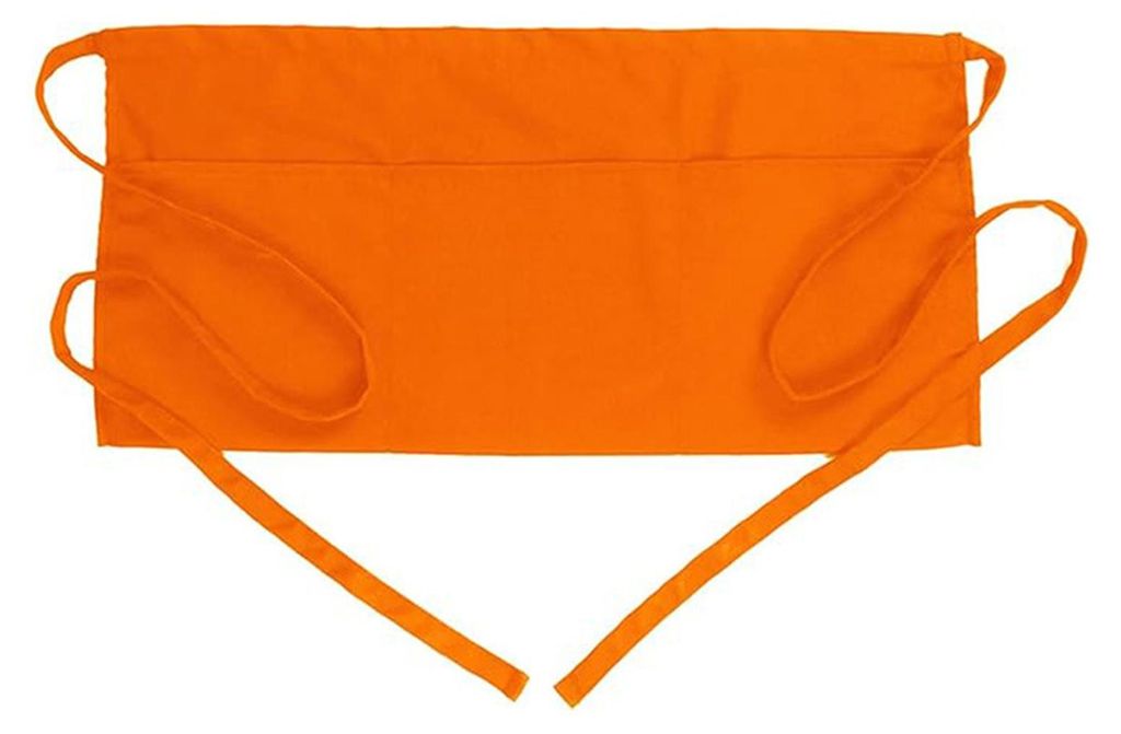 Halbschürze mit 3 Taschen, Arbeitsschürze aus Polyester, schnelltrocknend, wasserdicht, pflegeleicht, staubdicht, Kochschürze für Köche, Bäck...