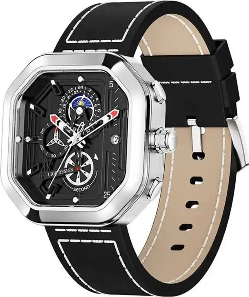 Montre de Luxe pour Costume et Travail - Style Minimaliste Noir LIGE