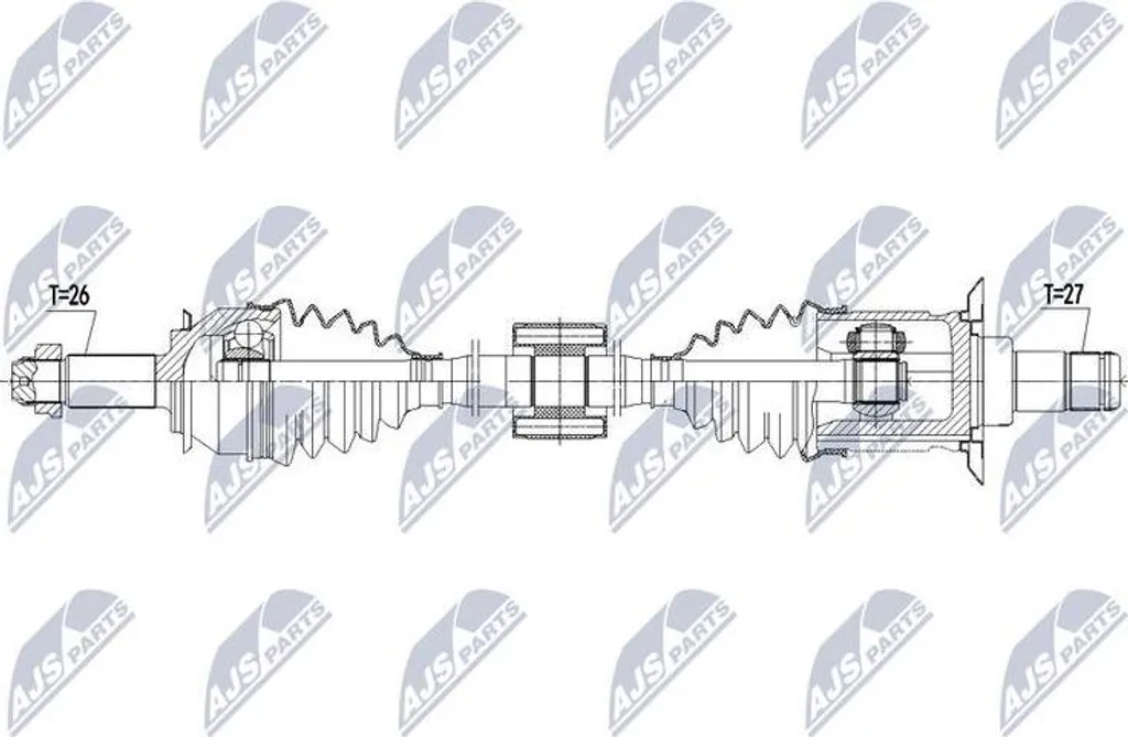 Supprimez les vibrations : Arbre NTY NPW-BM-103 pour OE 33209806477