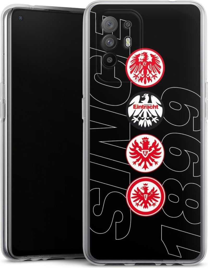 DeinDesign Handyhülle für Oppo A94 5G Silikon Hülle Case Smartphone Schutzhülle Adler Eintracht Frankfurt Logo