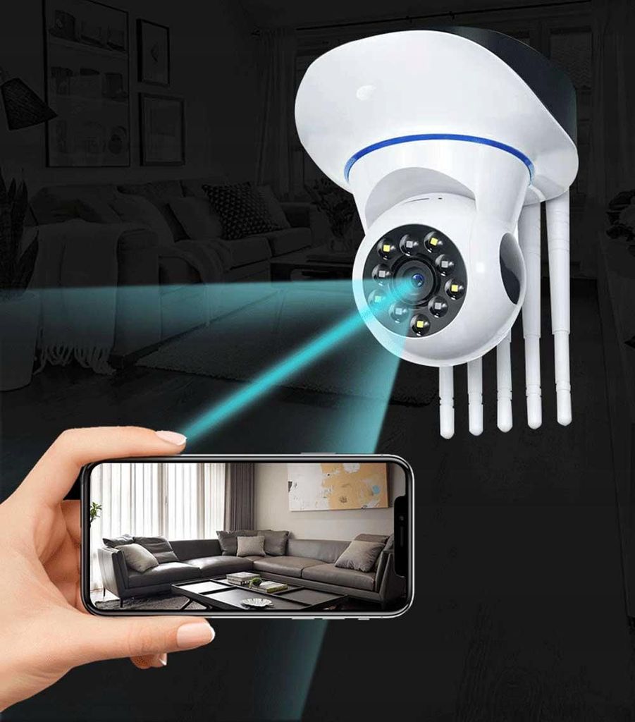 Telecamera WiFi Da Interni Per Animali E Sicurezza – Visione Notturna, Audio Bidirezionale, Rilevamento Movimento E Cloud