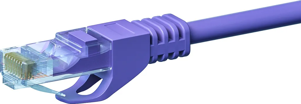 Cavo LAN 50m DSIT Viola CAT5e 100% Rame - Connessione Gaming e Streaming - 2