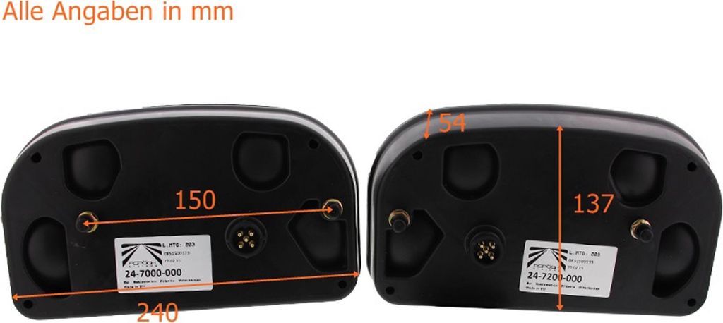 Aspöck Satz Multipoint 2 II rechts / links Rückleuchten Produktbild 9