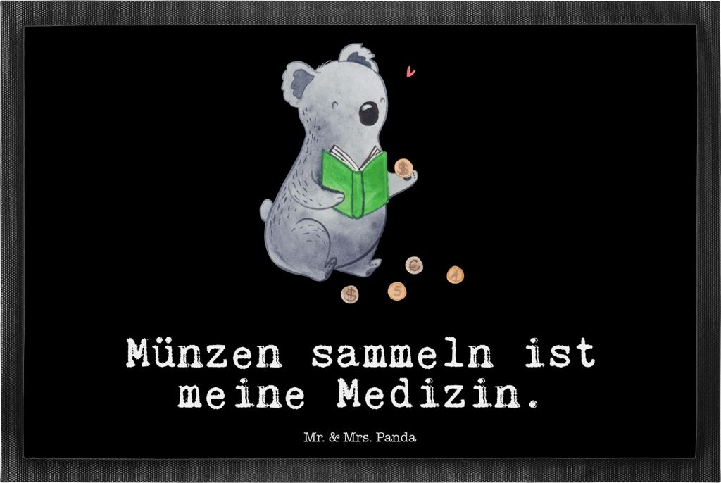 Mr. & Mrs. Panda Schmutzmatte Koala Münzen sammeln 40 x 60 Produktbild 