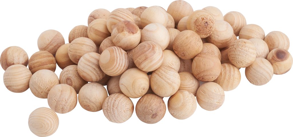 VBS XXL Holzkugeln 2.5 cm ohne Bohrung 70 Stück Basteln Produktbild 