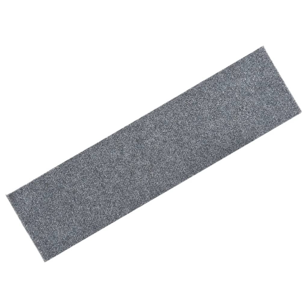 Stufenmatten Selbstklebend 15 Stk. 76x20 cm Hellgrau Rechteckig