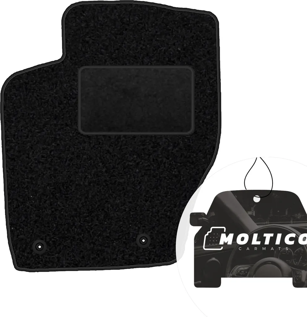 Tappetino Auto Velours per Citroen C4 I 2004-2010 | moto-MOLTICO Nero