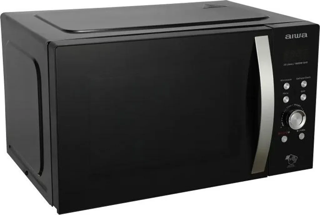 Forno Microonde Aiwa MW-230DG/BK con Grill 1000W | 23L Nero Digitale