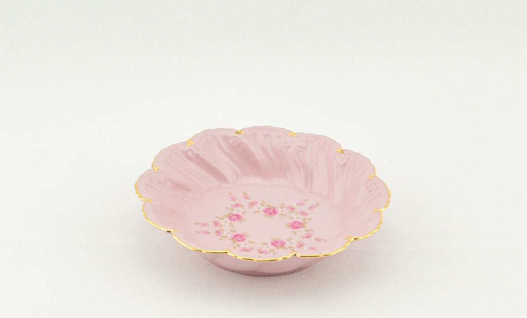 Schale Felicie 13,5 cm, Blumen, rosa Porzellan, Leander Produktbild 