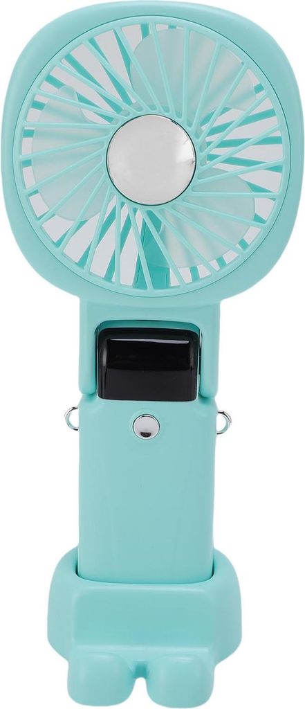 Tragbarer Handventilator Power Bank Silent Neck Hanging USB Desktop Fan für Outdoor und Reisen Grün
