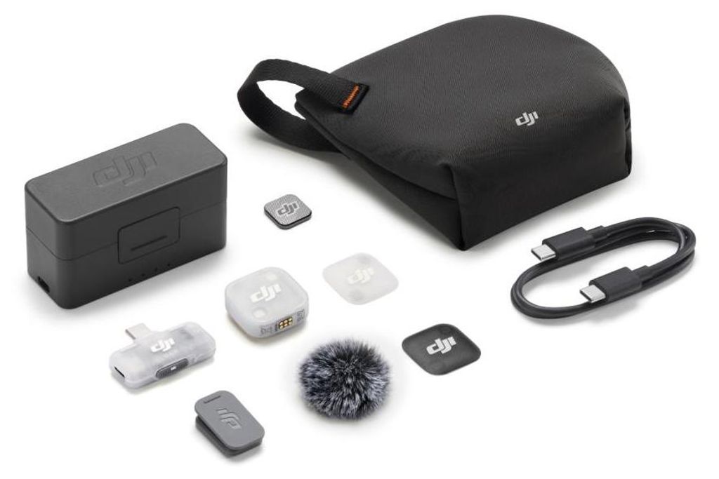 DJI Mic Mini 2 1TX+1Mob RX+Charg, Omnidirektional, 120 dB, Produktbild 