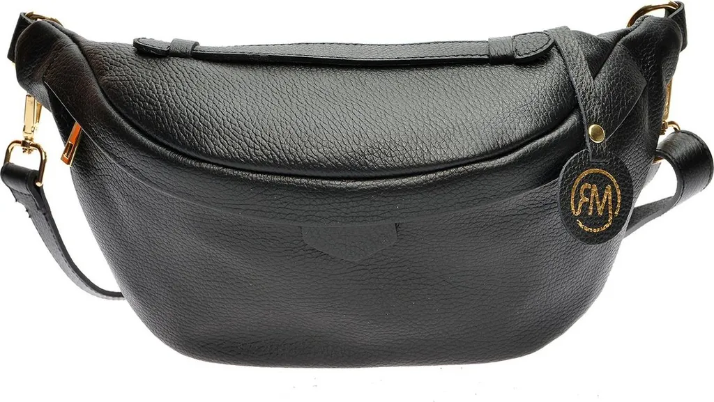 Sac Banane Roberta M RM 111 Noir Idéal pour Sorties et Voyages AW25
