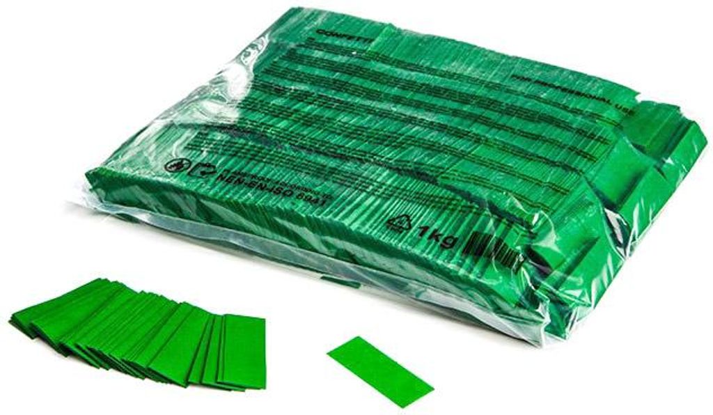 Magic FX Slowfall Konfetti Rechteckig 55x17mm - Dunkelgrün Produktbild 