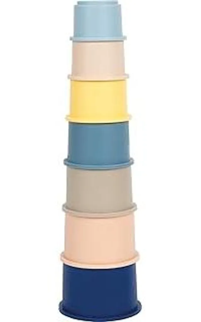 Small Foot 12754 Bicchieri Impilabili in Silicone: Gioco Bagnetto Sicuro