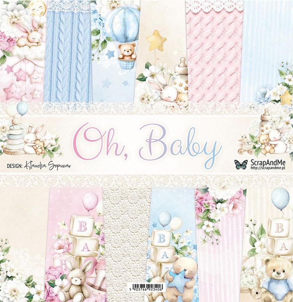 SCRAPANDME Set de 6pcs 30x30 double face papier Image du produit 